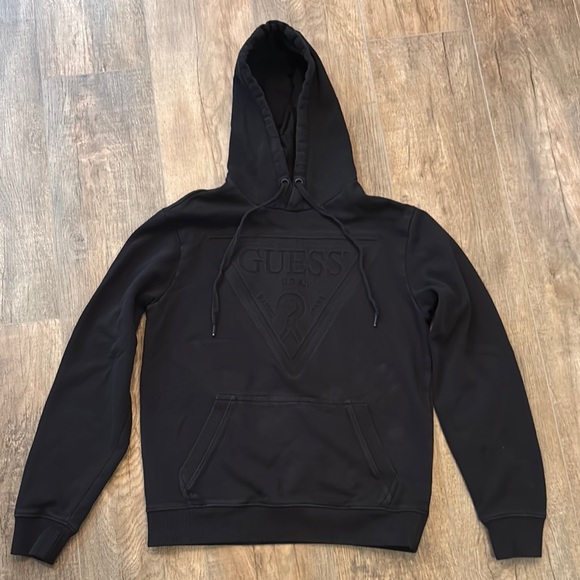 GUESS Women’s Men’s‎ Black Hoodie Size XS - Picture 1 of 10